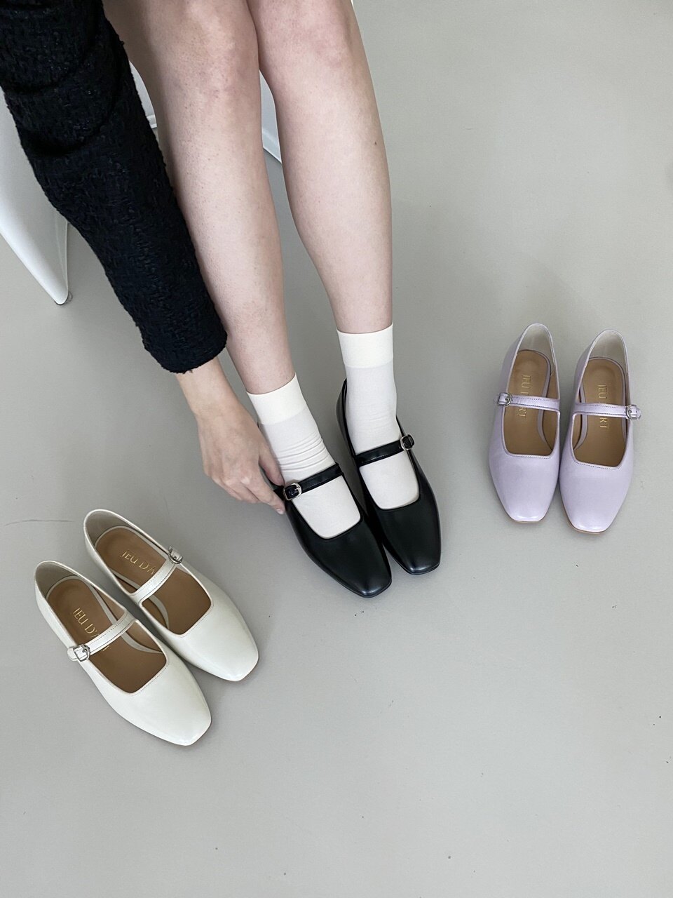 jeu d`art Elfo maryjane flat_3color