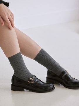 jeu d`art Heart Round Loafer_2 Colors