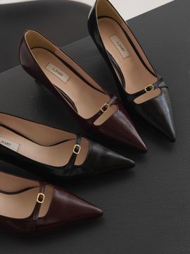 jeu d`art jane gold pumps black