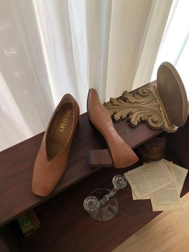 jeu d`art merci wood pumps camel