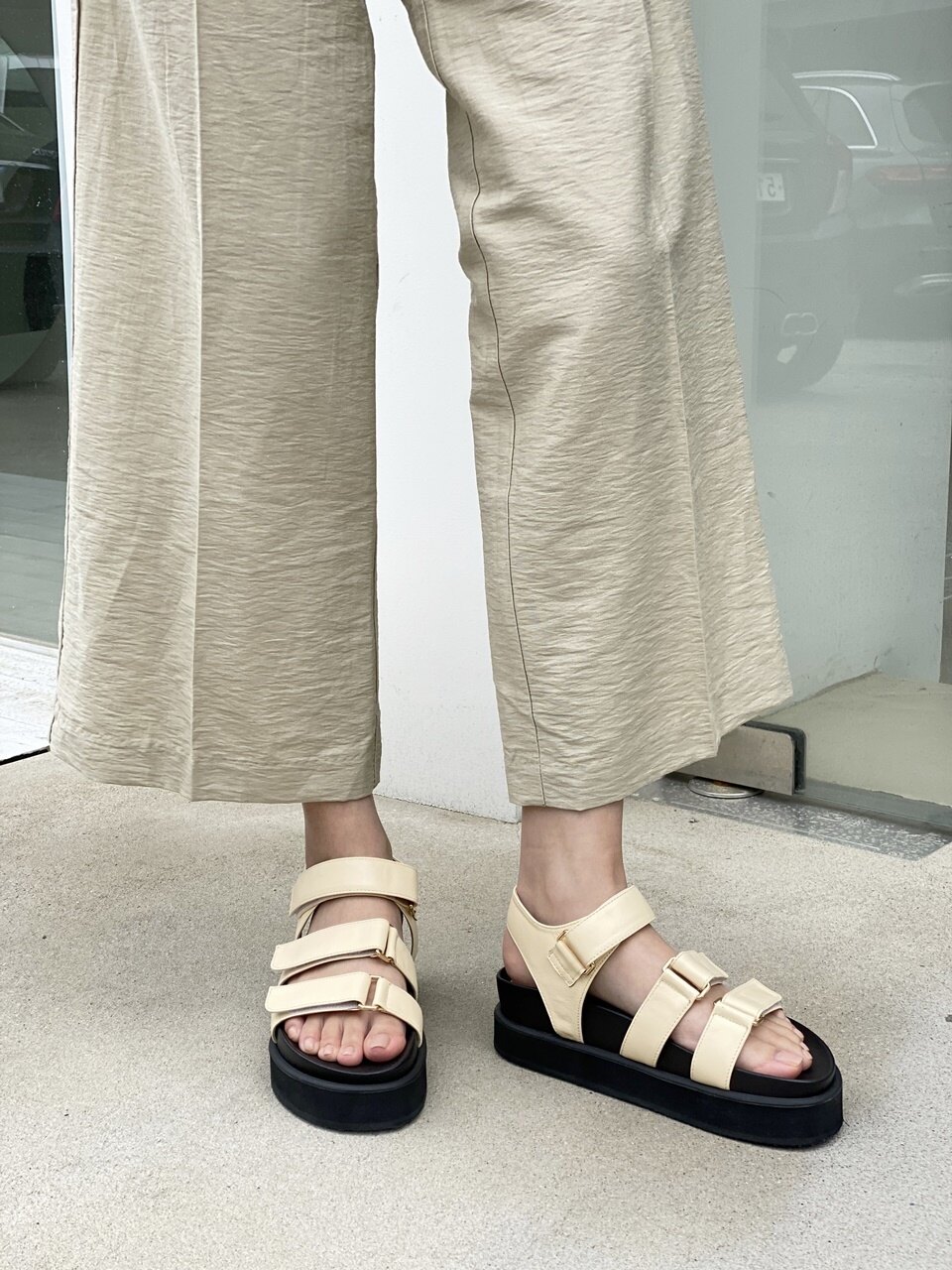 jeu d`art Platform Line Sandal 3colors