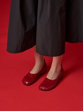 jeu d`art Pretty Wrikle Round Flat Red