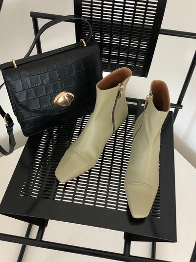 jeu d`art Simply Slim Ankle Boots_Light Khaki