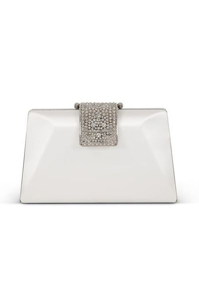 Jewel Badgley Mischka Jewel Badgley Mischka Amira Faceted Minaudiere