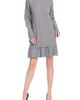 Jewel Badgley Mischka Jewel Badgley Mischka Brailyn Cable Knit Long Sleeve Minidress - 1
