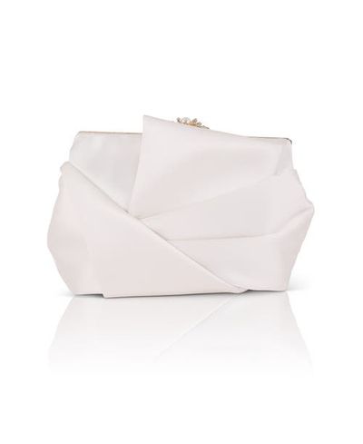 Jewel Badgley Mischka Jewel Badgley Mischka Caroline Satin Obi Pouch Clutch