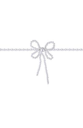 Jewel Badgley Mischka Jewel Badgley Mischka Faux Pearl Bow Pendant Necklace