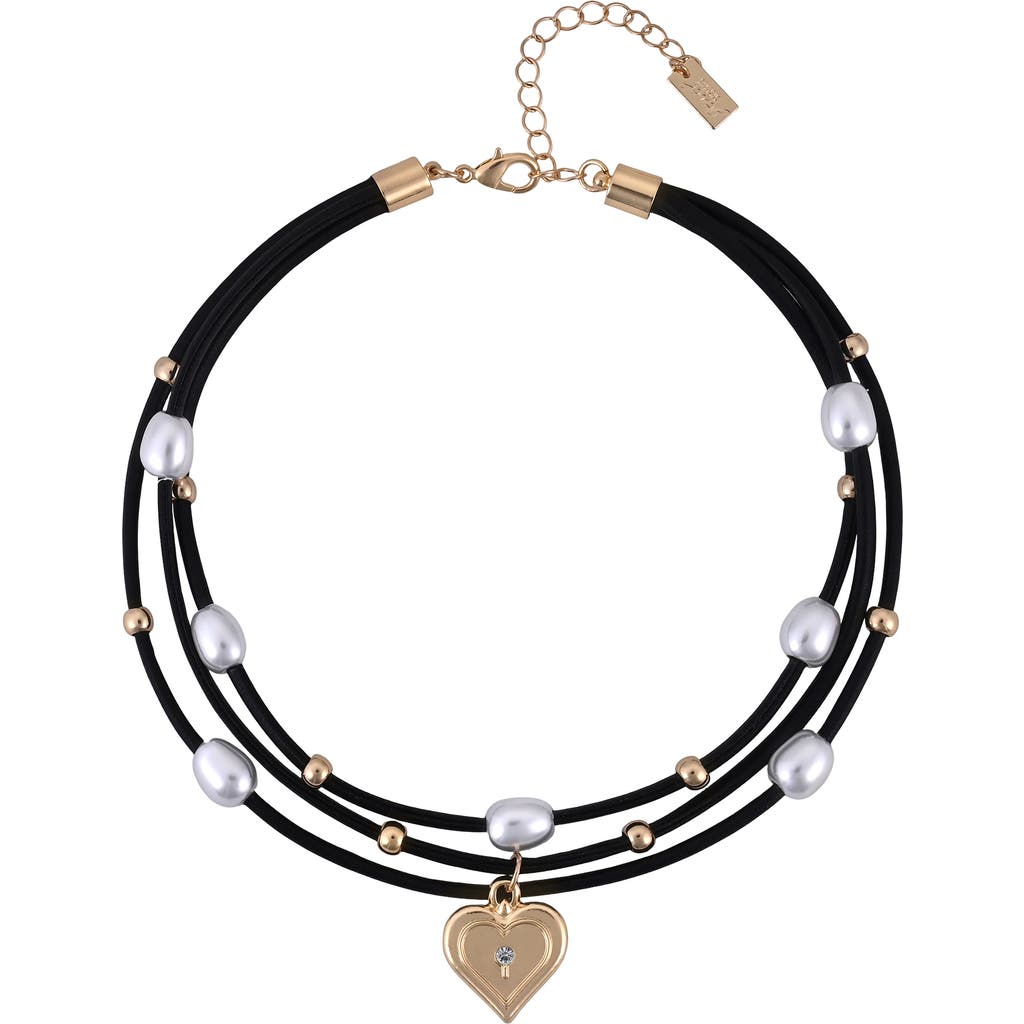 Jewel Badgley Mischka Jewel Badgley Mischka Faux Pearl Layered Cord Necklace