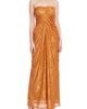 Jewel Badgley Mischka Jewel Badgley Mischka Floral Mesh Strapless Gown - 1