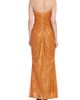 Jewel Badgley Mischka Jewel Badgley Mischka Floral Mesh Strapless Gown - 2