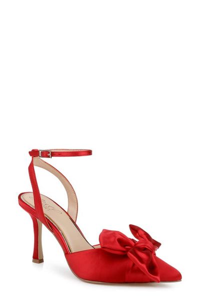 Jewel Badgley Mischka Jewel Badgley Mischka Francine Ankle Strap Pointed Toe Sandal