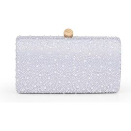 Jewel Badgley Mischka Jewel Badgley Mischka Heather Opal Crystal Minaudiere