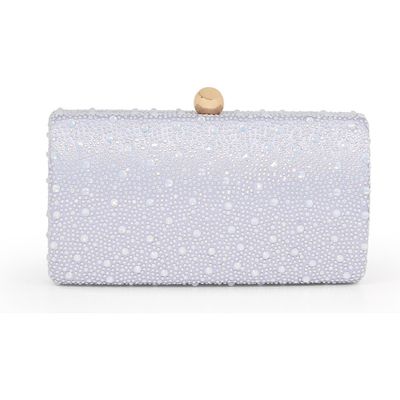 Jewel Badgley Mischka Jewel Badgley Mischka Heather Opal Crystal Minaudiere