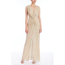 Jewel Badgley Mischka Jewel Badgley Mischka Knot Front Sleeveless Gown
