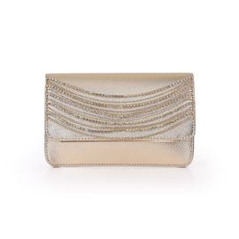 Jewel Badgley Mischka Jewel Badgley Mischka Lux Crystal Necklace Faux Leather Envelope
