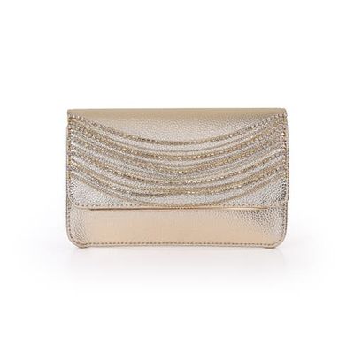 Jewel Badgley Mischka Jewel Badgley Mischka Lux Crystal Necklace Faux Leather Envelope