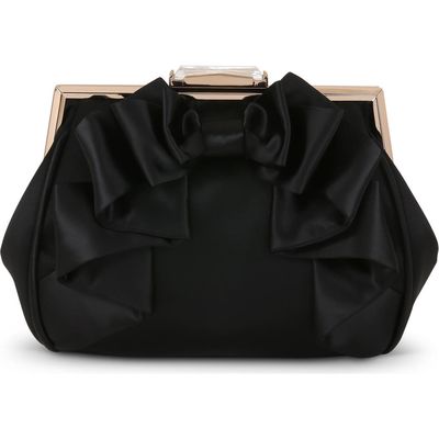 Jewel Badgley Mischka Jewel Badgley Mischka Mae Bow Pouch Clutch