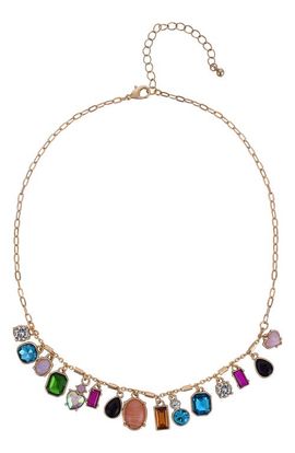 Jewel Badgley Mischka Jewel Badgley Mischka Multi Stone Drop Necklace