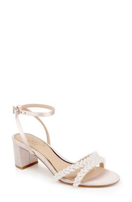 Jewel Badgley Mischka Jewel Badgley Mischka Ninnette Embellished Ankle Strap Sandal