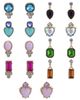 Jewel Badgley Mischka Jewel Badgley Mischka Set of 9 Heart Studs and Drop Earrings - 2