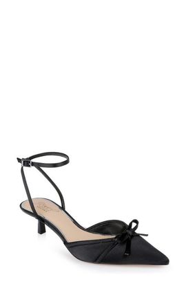 Jewel Badgley Mischka Jewel Badgley Mischka Talasia Ankle Strap Pointed Toe Kitten Heel Pump
