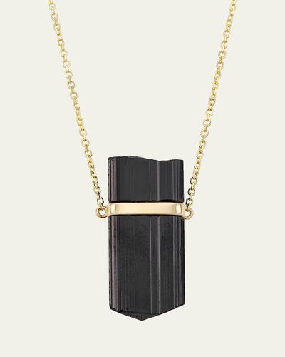 JIA JIA 14K Black Tourmaline Pendant Necklace