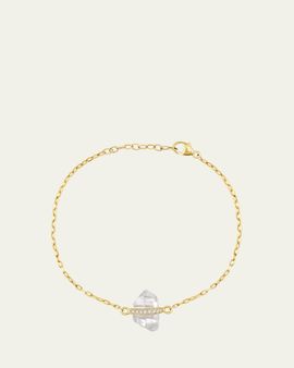 JIA JIA 14K Crystal Quartz Diamond Bar Bracelet
