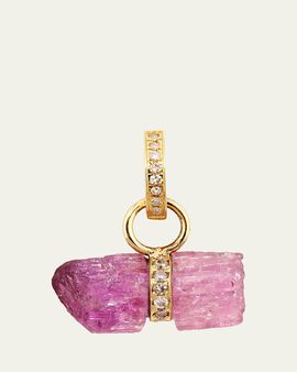JIA JIA 14K Pink Tanzanite Diamond Bar Charm