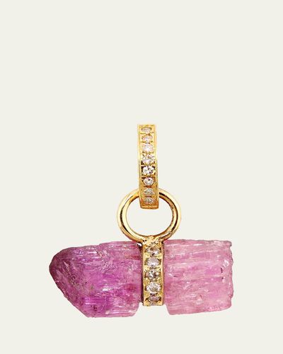 JIA JIA 14K Pink Tanzanite Diamond Bar Charm