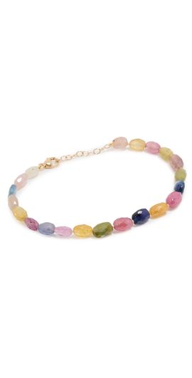 JIA JIA JIA JIA 14k Large Rainbow Sapphire Candy Bracelet Rainbow One