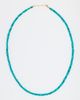 JIA JIA JIA JIA 14k Mini Blue Green Stripe Opal Necklace Blue Green One - 2