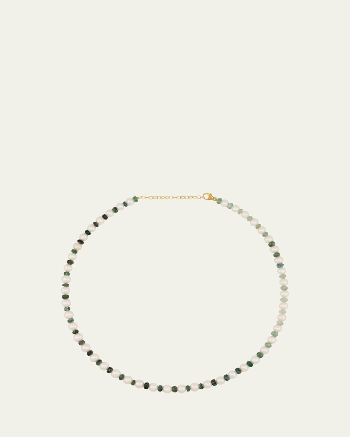 JIA JIA Ocean Jumbo Emerald and Pearl Necklace