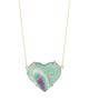 Jia Jia Women's Love 14K Gold & Ruby Fuschite Heart Pendant Necklace - 1