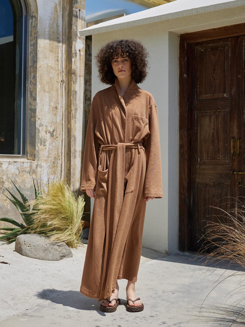 jijivisha Aster Robe - Brown