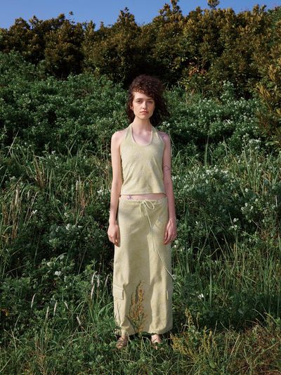 jijivisha Daisy Maxi Skirt - Green