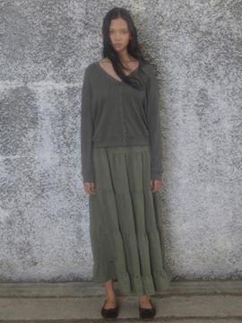 jijivisha Khaki Basic Cardigan