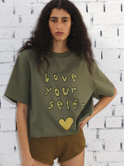 jijivisha Love Yourself T-shirt - Khaki