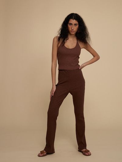 jijivisha Straight Leg Pants - Brown