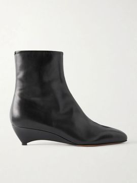 JIL SANDER Arc leather ankle boots