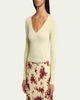 Jil Sander Cashmere-Silk V-Neck Sweater - 4