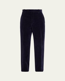 Jil Sander Cotton-Linen Velvet Trousers