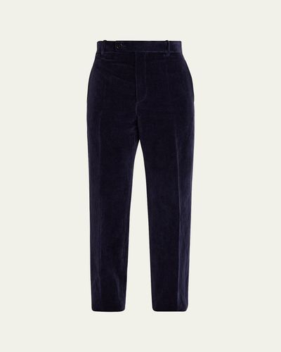 Jil Sander Cotton-Linen Velvet Trousers