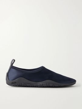 JIL SANDER Elbe rubber-trimmed satin flats