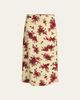 Jil Sander Floral-Print Viscose Midi Skirt - 1