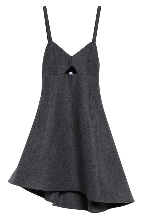 Jil Sander Jil Sander Asymmetric Wool Bustier Dress