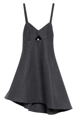 Jil Sander Jil Sander Asymmetric Wool Bustier Dress
