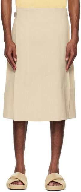 Jil Sander Jil Sander Beige Gonna Midi Skirt