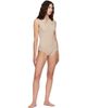Jil Sander Jil Sander Beige Sleeveless Bodysuit - 4