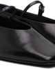 Jil Sander Jil Sander Black Buckle Strap Ballerina Flats - 4