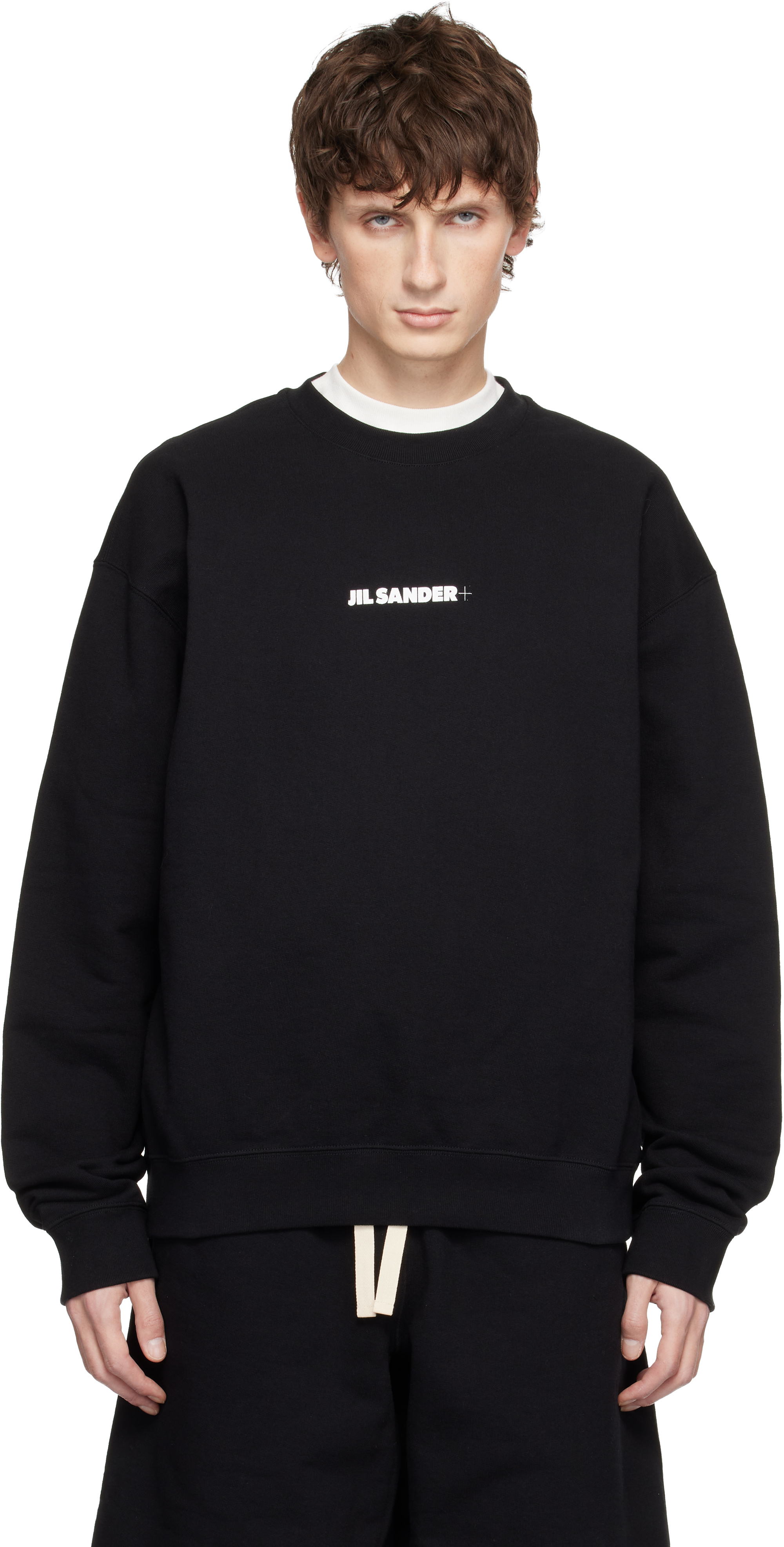 Jil Sander - Black Cotton Compact Terry Sweatshirt